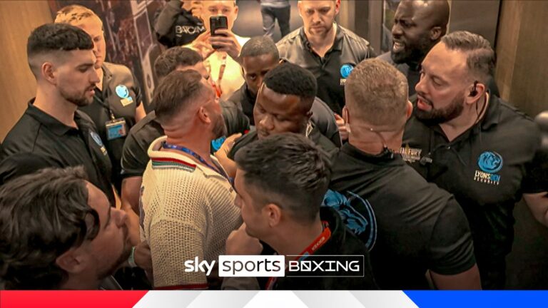 Angry scenes! Billy Joe Saunders BARRED from Eubank dressing room