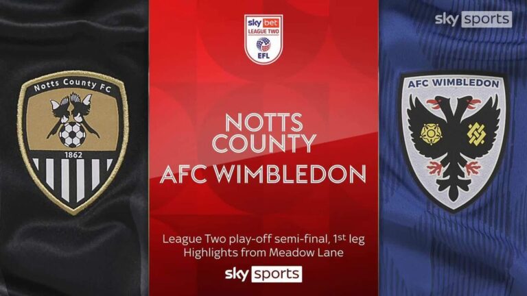 Late red card drama as AFC Wimbledon edge Notts County