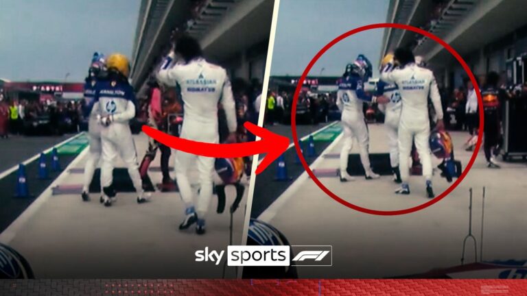 New footage shows Hamilton, Leclerc embrace after team orders dispute