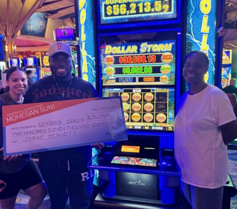 Conn. casino winner: Slots machine bet ends in $211,079 jackpot