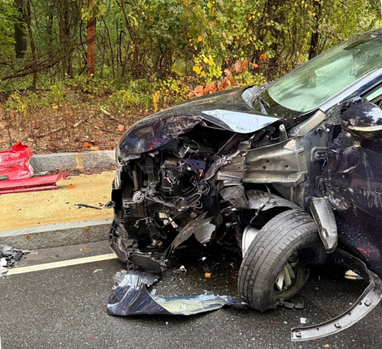 Three rushed to hospitals following two-car crash in Attleboro