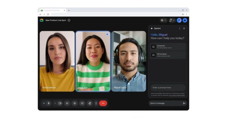 Ask Gemini coming to Google Meet for Workspace customers