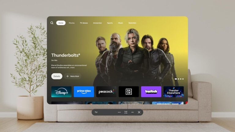 Meta Horizon TV is an entertainment hub for VR headsets