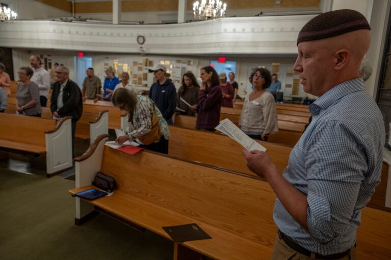 Amherst temple holds vigil for those lost, hostages in Oct. 7, 2023, Hamas attack