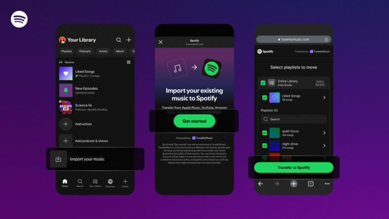 Spotify’s latest feature lets you transfer playlists from other services