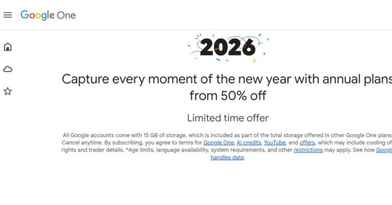 Google One discounting annual 2 TB and AI Pro plans by 50% 