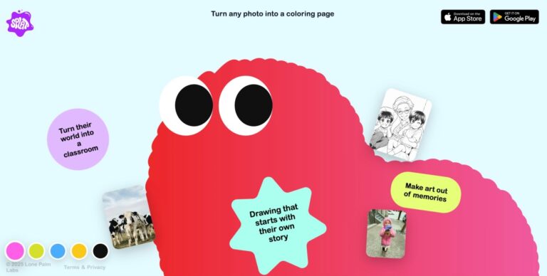 Splat’s app uses AI to turn your photos into coloring pages for kids
