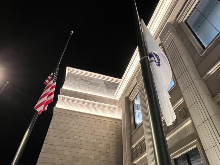 Gov. Healey orders flags at half staff for killed Uxbridge officer