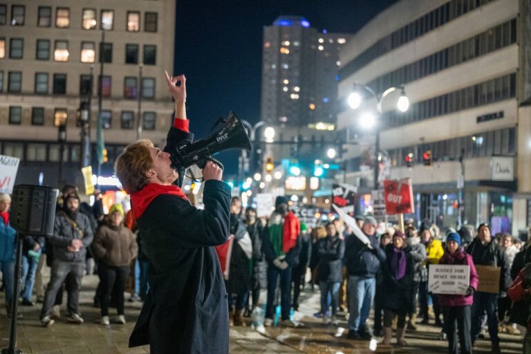 Worcester crowd stages peaceful protest against ICE after Minneapolis killing