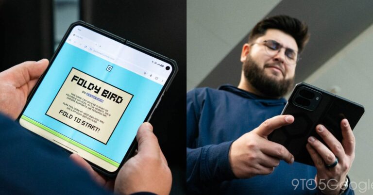 ‘Foldy Bird’ uses your foldable to play Flappy Bird; it hurts my soul
