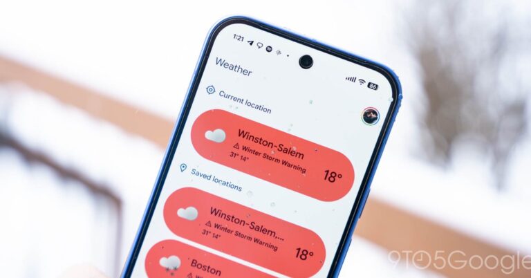 Google Pixel Weather app was one of my least accurate in ice storm